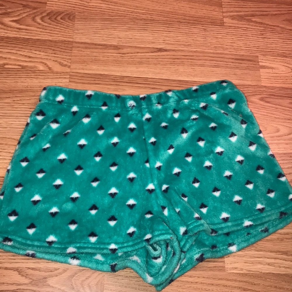 fuzzy pajama shorts